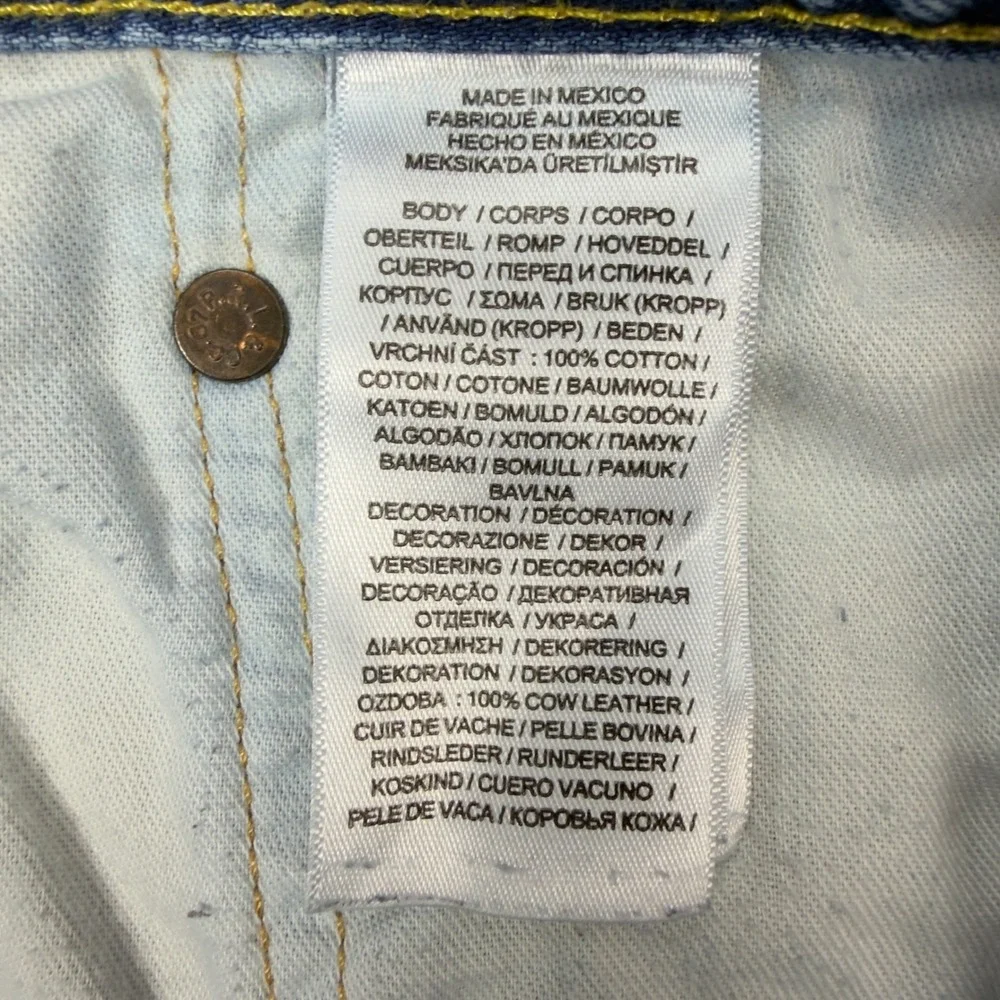 Polo Ralph Lauren Hampton Relaxed Straight‎ Jeans Mens 34 Light Wash Blue Denim